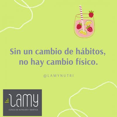 SIN UN CAMBIO DE HÁBITOS, NO HAY CAMBIO FÍSICO.