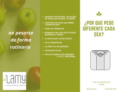 ¿PORQUÉ PESO DIFERENTE CADA DÍA?