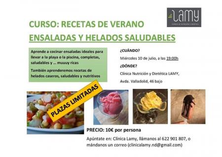 Dietista Nutricionista en Soria: CURSO: RECETAS DE VERANO. ENSALADAS Y HELADOS SALUDABLES I