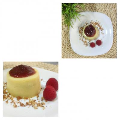 Flan de mango