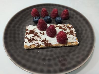 Tostada estilo tiramisú